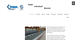 Desktop Screenshot of metallbau-bruenink.de